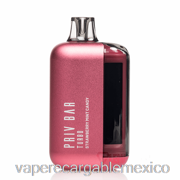 Vape Recargable Smok Priv Bar Turbo 15k Desechable Fresa Menta Caramelo